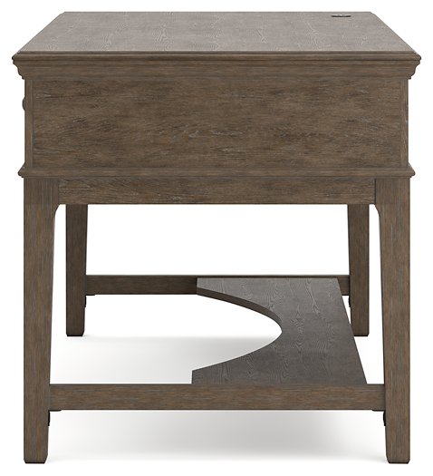 Janismore Home Office Storage Leg Desk - World Furniture Gallery (Newark, CA)