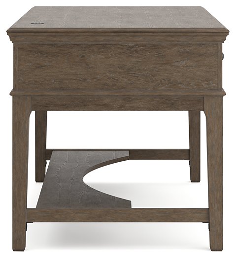 Janismore Home Office Storage Leg Desk - World Furniture Gallery (Newark, CA)