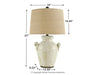 Emelda Table Lamp - World Furniture Gallery (Newark, CA)