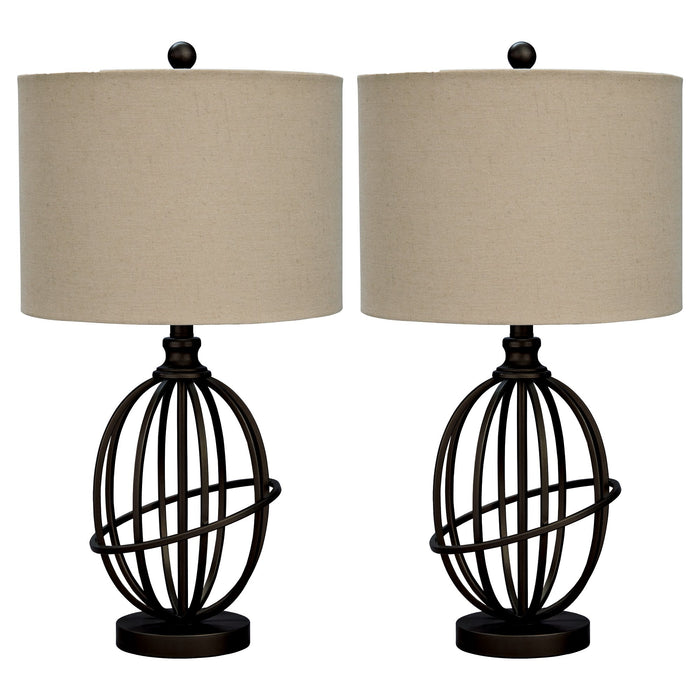 Manasa Lamp Set - World Furniture Gallery (Newark, CA)