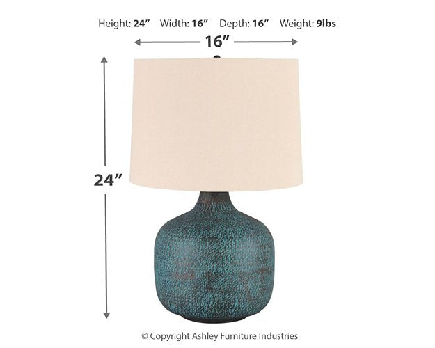 Malthace Table Lamp - World Furniture Gallery (Newark, CA)