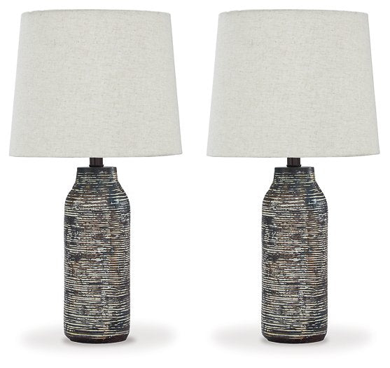 Mahima Table Lamp (Set of 2) - World Furniture Gallery (Newark, CA)