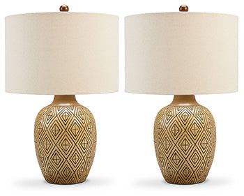 Jairgan Table Lamp (Set of 2) - World Furniture Gallery (Newark, CA)