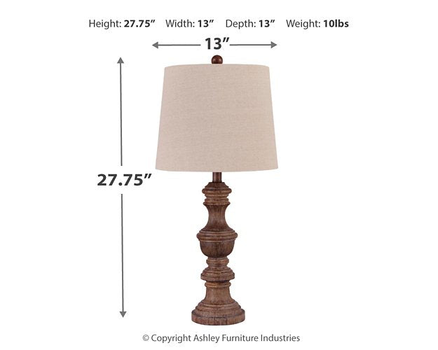 Magaly Table Lamp (Set of 2) - World Furniture Gallery (Newark, CA)