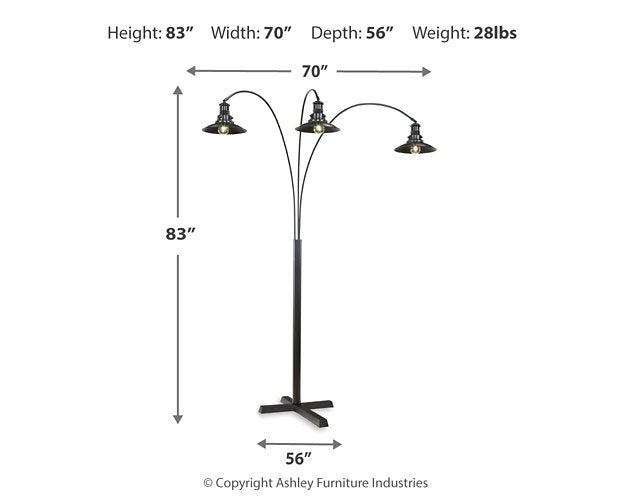 Sheriel Floor Lamp - World Furniture Gallery (Newark, CA)