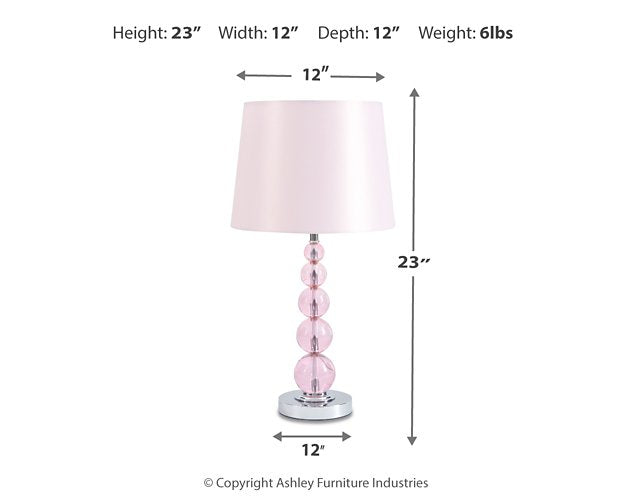 Letty Table Lamp - World Furniture Gallery (Newark, CA)