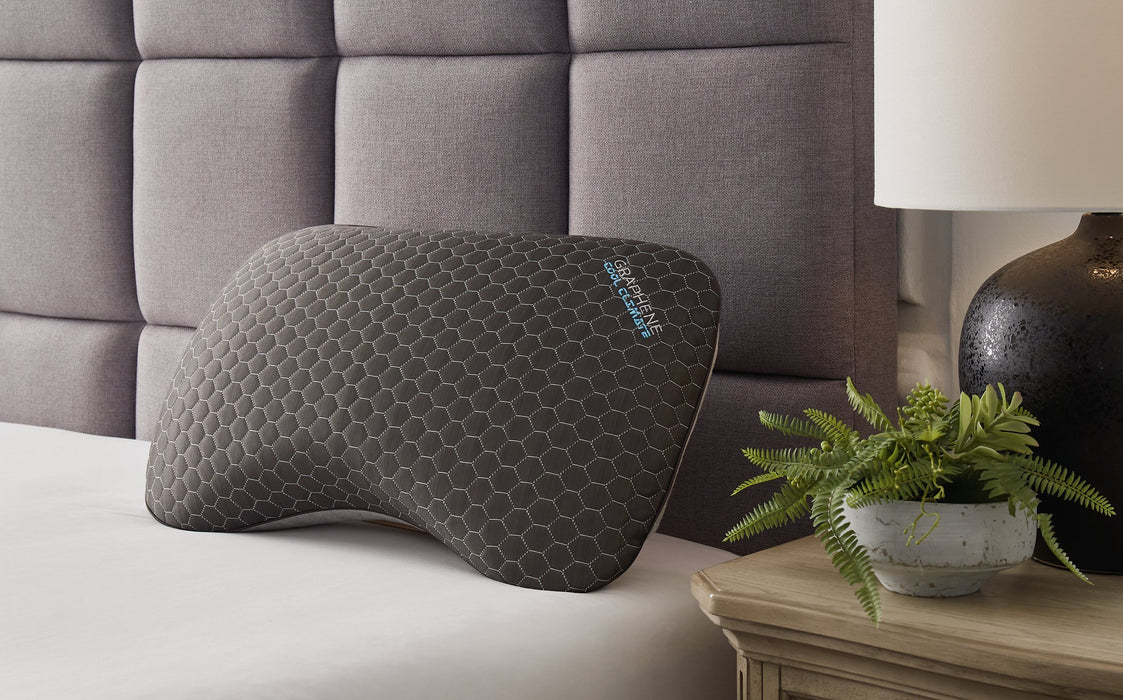 Zephyr 2.0 Graphene Curve Pillow - World Furniture Gallery (Newark, CA)