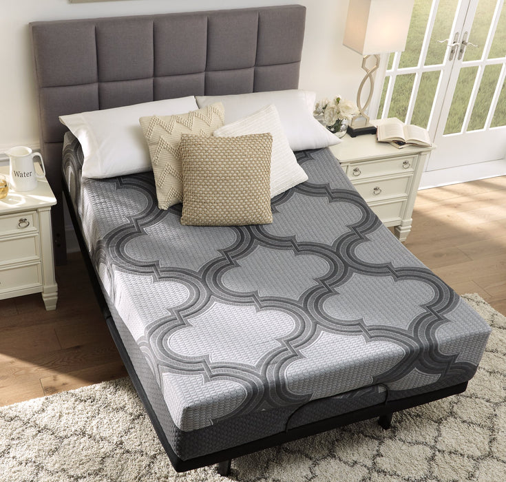 12 Inch Ashley Hybrid King Adjustable Base and Mattress - World Furniture Gallery (Newark, CA)