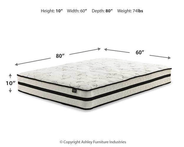 Chime 10 Inch Hybrid Mattress Set - World Furniture Gallery (Newark, CA)