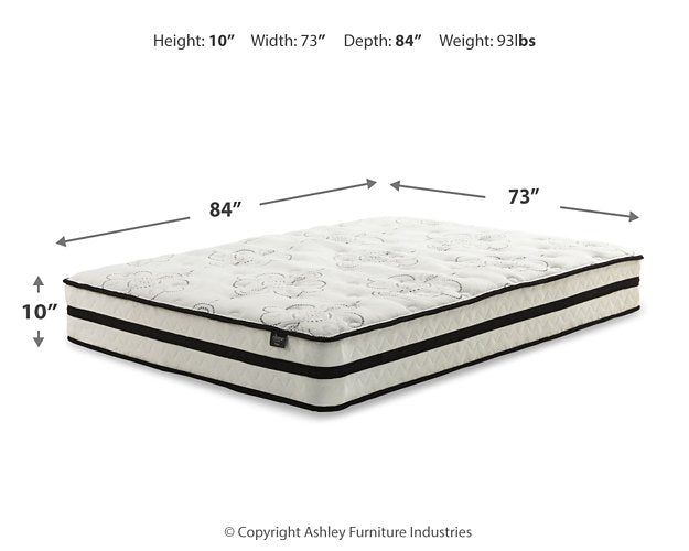 Chime 10 Inch Hybrid Mattress Set - World Furniture Gallery (Newark, CA)