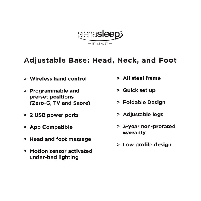 Head-Foot Model Best Adjustable Base - World Furniture Gallery (Newark, CA)