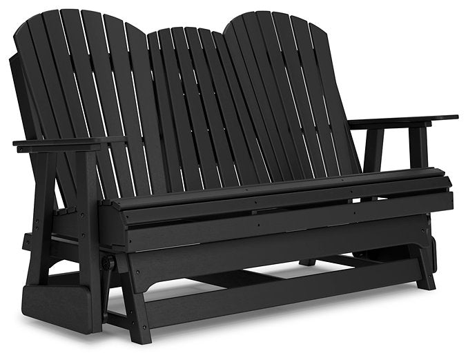 Hyland wave Outdoor Glider Loveseat - World Furniture Gallery (Newark, CA)