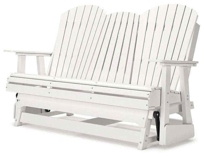 Hyland wave Outdoor Glider Loveseat - World Furniture Gallery (Newark, CA)