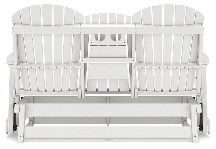 Hyland wave Outdoor Glider Loveseat - World Furniture Gallery (Newark, CA)