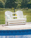 Hyland wave Outdoor Glider Loveseat - World Furniture Gallery (Newark, CA)