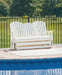 Hyland wave Outdoor Glider Loveseat - World Furniture Gallery (Newark, CA)