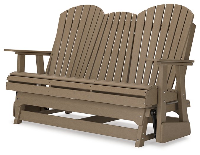 Hyland wave Outdoor Glider Loveseat - World Furniture Gallery (Newark, CA)