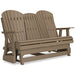 Hyland wave Outdoor Glider Loveseat - World Furniture Gallery (Newark, CA)