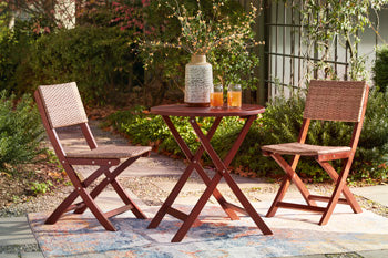 Safari Peak Outdoor Table and Chairs (Set of 3) - World Furniture Gallery (Newark, CA)