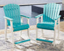 Eisely Outdoor Counter Height Bar Stool (Set of 2) - World Furniture Gallery (Newark, CA)