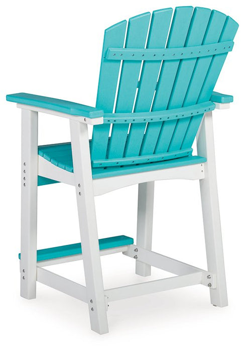 Eisely Outdoor Counter Height Bar Stool (Set of 2) - World Furniture Gallery (Newark, CA)