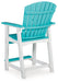 Eisely Outdoor Counter Height Bar Stool (Set of 2) - World Furniture Gallery (Newark, CA)