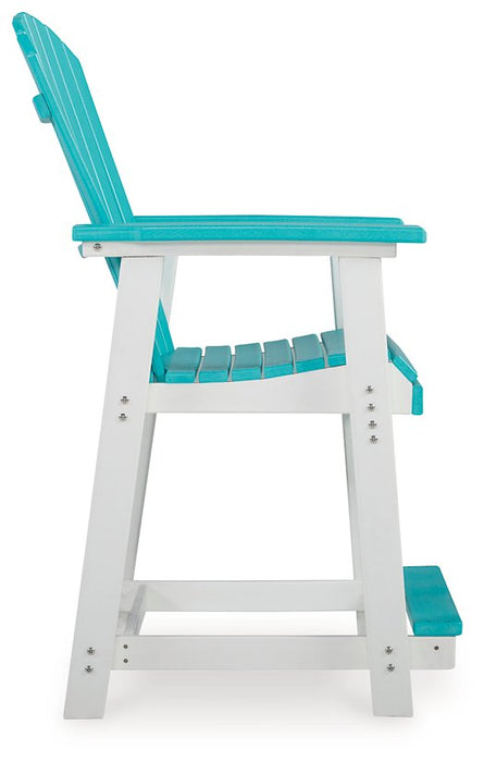 Eisely Outdoor Counter Height Bar Stool (Set of 2) - World Furniture Gallery (Newark, CA)