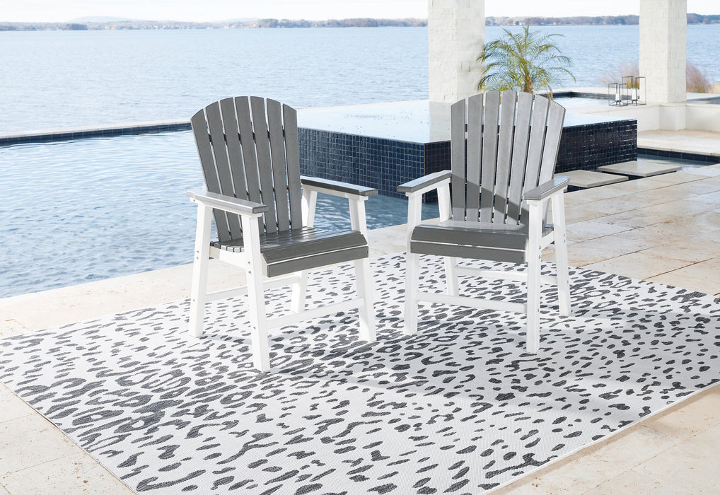 Transville Outdoor Dining Arm Chair (Set of 2) - World Furniture Gallery (Newark, CA)