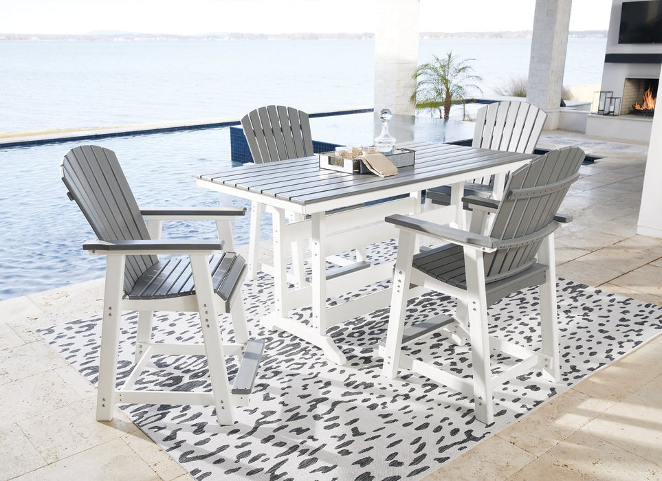 Transville Outdoor Dining Set - World Furniture Gallery (Newark, CA)