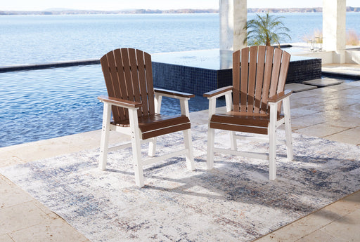 Genesis Bay Outdoor Dining Arm Chair (Set of 2) - World Furniture Gallery (Newark, CA)