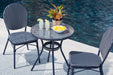 Odyssey Blue Outdoor Table and Chairs (Set of 3) - World Furniture Gallery (Newark, CA)