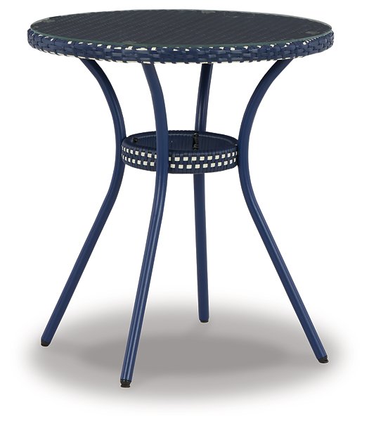 Odyssey Blue Outdoor Table and Chairs (Set of 3) - World Furniture Gallery (Newark, CA)