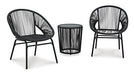 Mandarin Cape Outdoor Table and Chairs (Set of 3) - World Furniture Gallery (Newark, CA)