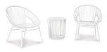 Mandarin Cape Outdoor Table and Chairs (Set of 3) - World Furniture Gallery (Newark, CA)