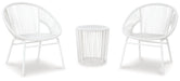 Mandarin Cape Outdoor Table and Chairs (Set of 3) - World Furniture Gallery (Newark, CA)