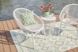 Mandarin Cape Outdoor Table and Chairs (Set of 3) - World Furniture Gallery (Newark, CA)