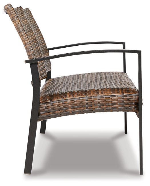 Zariyah Outdoor Love/Chairs/Table Set (Set of 4) - World Furniture Gallery (Newark, CA)