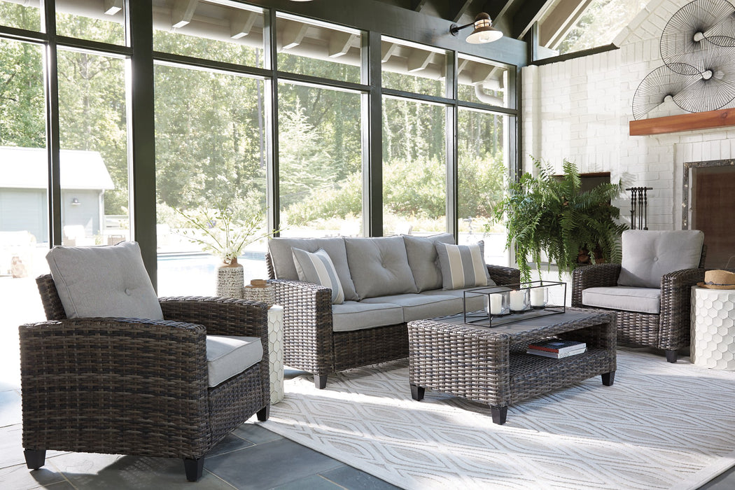 Cloverbrooke 4-Piece Outdoor Conversation Set - World Furniture Gallery (Newark, CA)