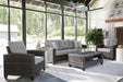 Cloverbrooke 4-Piece Outdoor Conversation Set - World Furniture Gallery (Newark, CA)