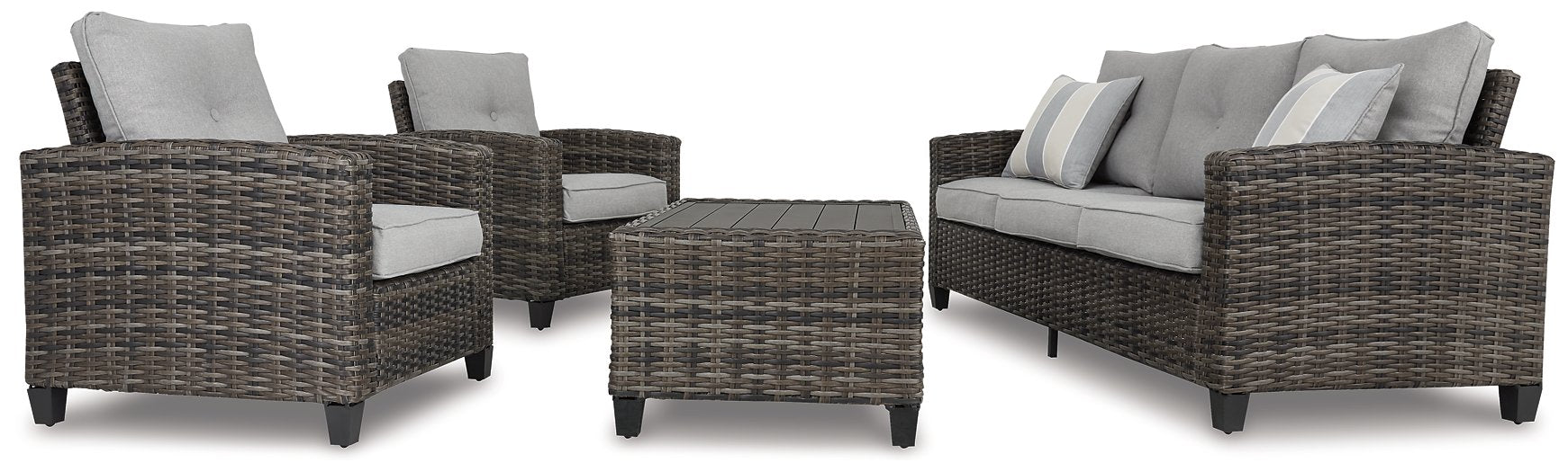 Cloverbrooke 4-Piece Outdoor Conversation Set - World Furniture Gallery (Newark, CA)