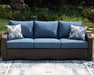 Windglow Outdoor Sofa with Cushion - World Furniture Gallery (Newark, CA)