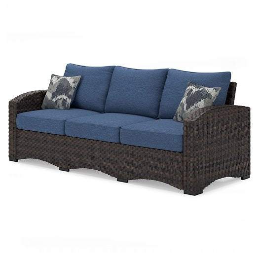 Windglow Outdoor Sofa with Cushion - World Furniture Gallery (Newark, CA)