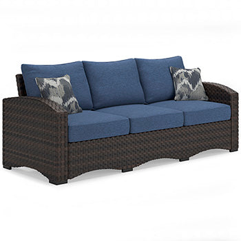 Windglow Outdoor Sofa with Cushion - World Furniture Gallery (Newark, CA)