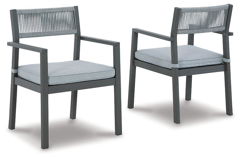 Eden Town Arm Chair with Cushion (Set of 2) - World Furniture Gallery (Newark, CA)