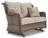 Clear Ridge Glider Loveseat with Cushion - World Furniture Gallery (Newark, CA)