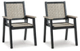 Mount Valley Arm Chair (set Of 2) - World Furniture Gallery (Newark, CA)