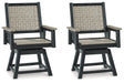 Mount Valley Swivel Chair (Set of 2) - World Furniture Gallery (Newark, CA)