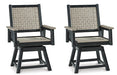 Mount Valley Swivel Chair (Set of 2) - World Furniture Gallery (Newark, CA)