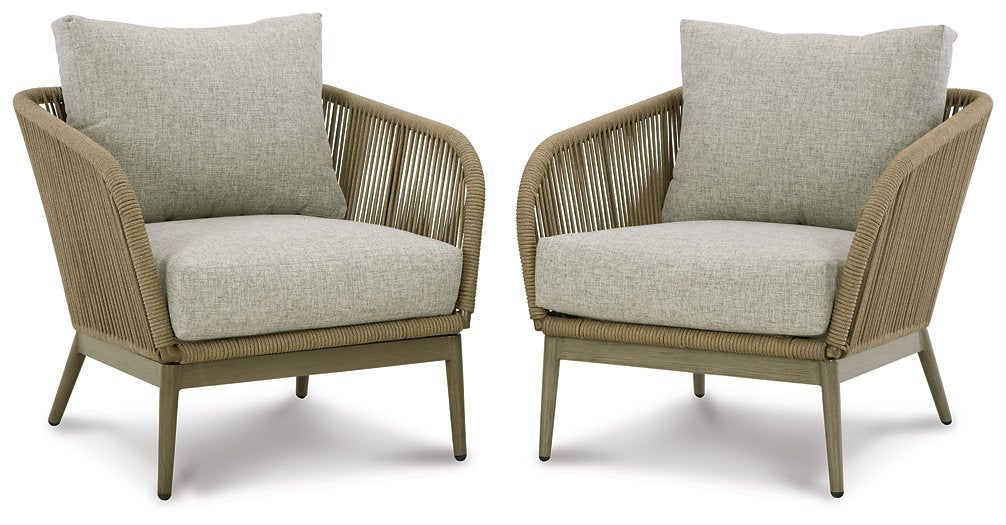 Swiss Valley Lounge Chair with Cushion (Set of 2) - World Furniture Gallery (Newark, CA)