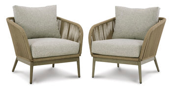 Swiss Valley Lounge Chair with Cushion (Set of 2) - World Furniture Gallery (Newark, CA)